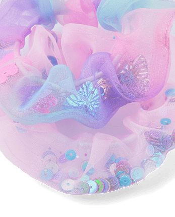 Girls Sequin Scrunchie 6-Pack