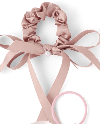 Girls Bow Scrunchie 6-Pack