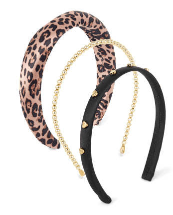 Girls Leopard Headband 3-Pack