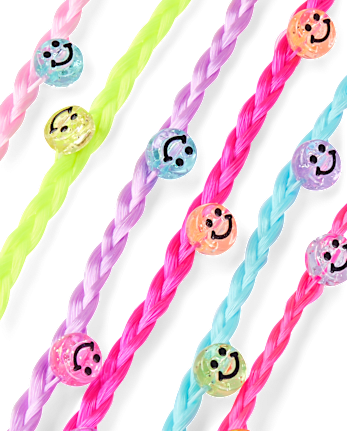 Girls Beaded Hair Extension Hair Clip 6-Pack