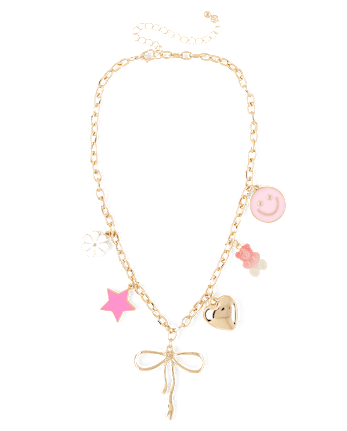 Girls Chain Charm Necklace