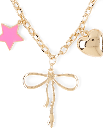 Girls Chain Charm Necklace