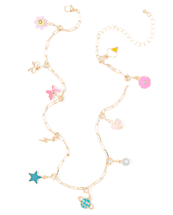 Girls DIY Charm Necklace 12-Piece Set