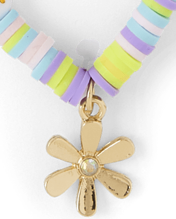 Girls Floral BFF Necklace 2-Pack