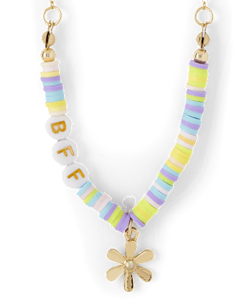 Girls Floral BFF Necklace 2-Pack