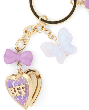 Girls BFF Charm Keychain 2-Pack