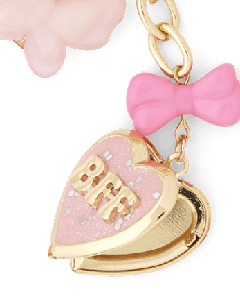 Girls BFF Charm Keychain 2-Pack