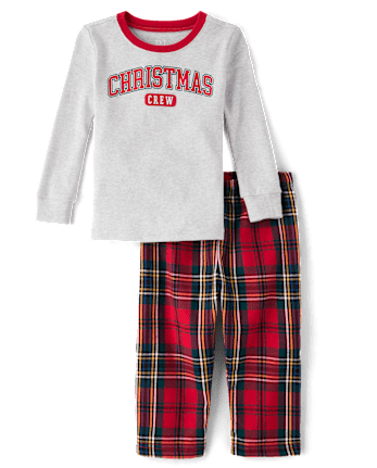 Pyjama de Noël familial assorti pour bébé et tout-petit, coupe ajustée, en coton et flanelle