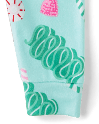 Baby And Toddler Girls Holiday Gummy Velour Pajamas