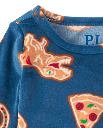 Baby And Toddler Boys Gingerbread Gamer Snug Fit Velour Pajamas