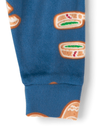 Baby And Toddler Boys Gingerbread Gamer Snug Fit Velour Pajamas