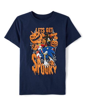 Boys Halloween Sonic Graphic Tee