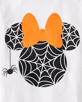 Girls Halloween Minnie Mouse Graphic Tee