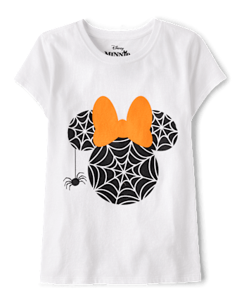 Girls Halloween Minnie Mouse Graphic Tee
