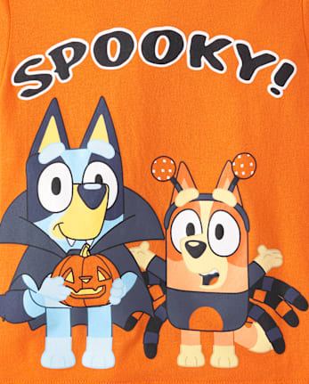 Toddler Boys Spooky Bluey Graphic Tee
