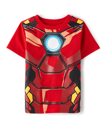 Toddler Boys Iron Man Costume Graphic Tee