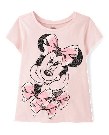 Toddler Girls Minnie Mouse Bows Graphic Tee