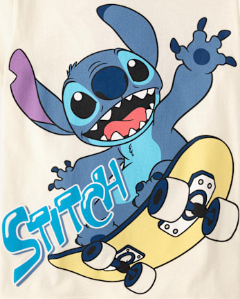 Boys Stich Skateboard Graphic Tee