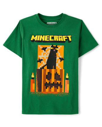 Boys Halloween Minecraft Graphic Tee