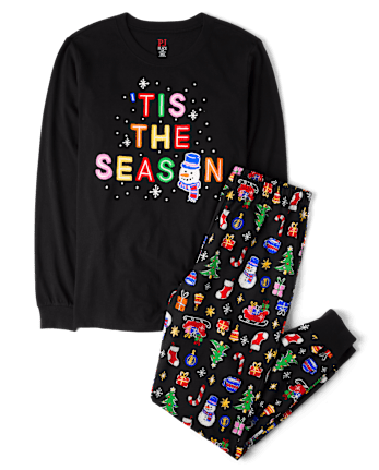 Adult Matching Family Glow Tis The Season Cotton Pajamas