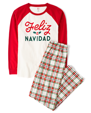 Adult Matching Family Feliz Navidad Cotton Pajamas