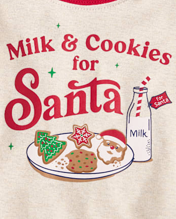 Baby And Toddler Milk And Cookies Snug Fit Cotton Pajamas