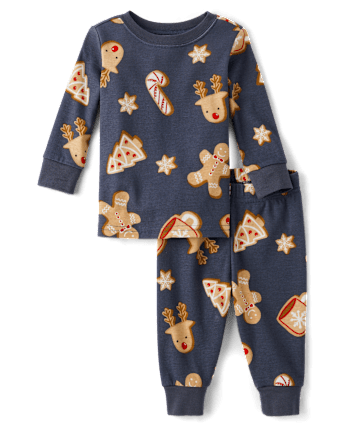 Baby And Toddler Matching Family Gingerbread Snug Fit Cotton Pajamas