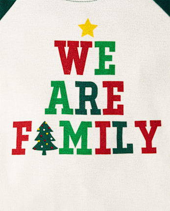 Baby And Toddler Matching Family We Are Family Snug Fit Cotton Pajamas