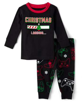 Pyjama de Noël en coton ajusté pour bébé et tout-petit
