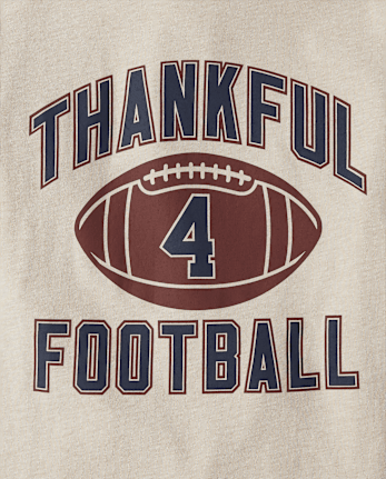 Boys Thankful 4 Football Graphic Tee