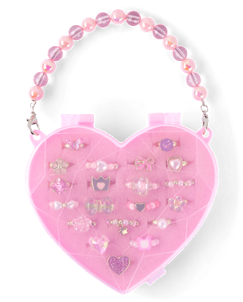 Girls Floral Ring 20-Pack