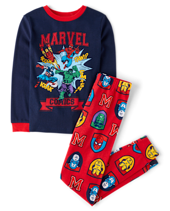 Boys Marvelâ¢ Avengers Snug Fit Cotton Pajamas