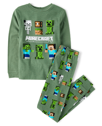 Boys Minecraftâ¢ Snug Fit Cotton Pajamas