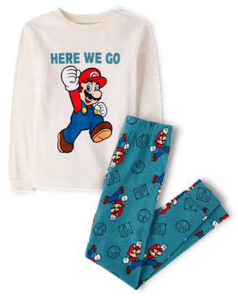 Boys Super Marioâ¢ Snug Fit Cotton Pajamas