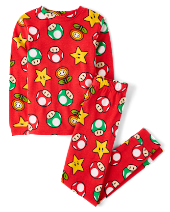 Kids Super Marioâ¢ Snug Fit Cotton Pajamas