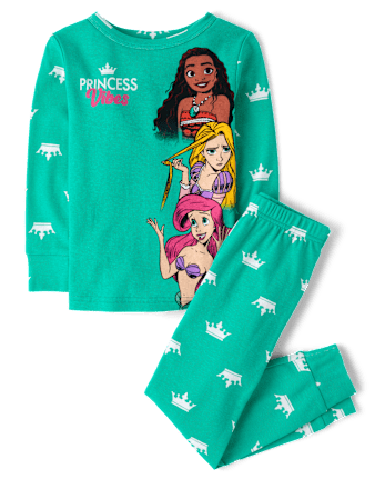 Girls Disney™ Princess Vibes Snug Fit Cotton Pajamas