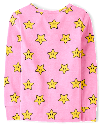Girls Super Mario™ Princess Peach Snug Fit Cotton Pajamas