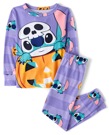 Girls Stitch Halloween Pajamas