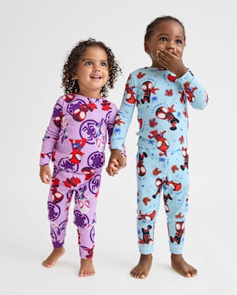 Baby And Toddler Boys Spidey Snug Fit Cotton Pajamas