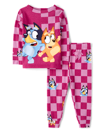 Baby And Toddler Girls Blueyâ¢ Snug Fit Cotton Pajamas