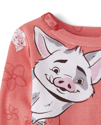 Baby And Toddler Girls Moana™ Snug Fit Cotton Pajamas
