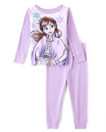 Baby And Toddler Girls Frozen Anna Snug Fit Cotton Pajamas