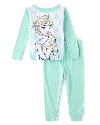 Baby And Toddler Girls Frozen™ Elsa Snug Fit Cotton Pajamas