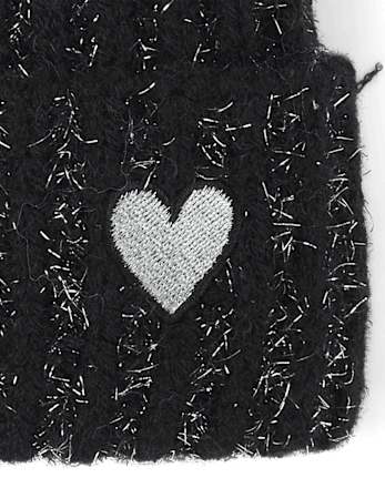 Girls Shimmer Icon Pom Pom Beanie