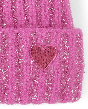 Bonnet à pompon Shimmer Icon pour filles