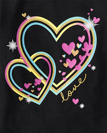 Lot de 3 t-shirts graphiques pour bébés et petites filles