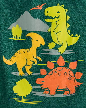 Baby And Toddler Boys Dinos And Trucks Graphic Tee 4-Pack