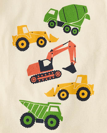 Baby And Toddler Boys Dinos And Trucks Graphic Tee 4-Pack