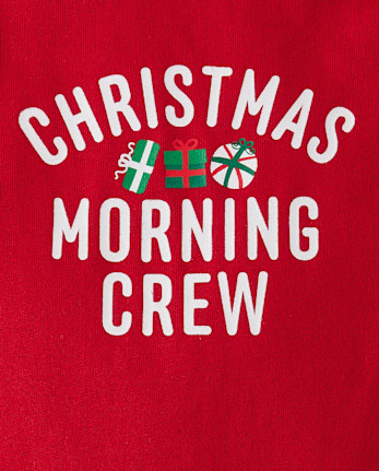 Baby Christmas Matching FamilyMorning Crew Graphic Bodysuit