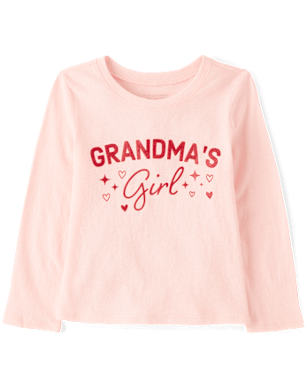 Baby And Toddler Girls Grandma's Girl Graphic Tee